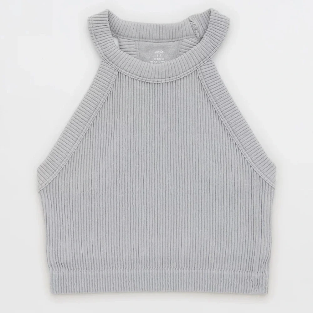 Aerie Superchill Seamless High Neck Top - Picture 3 of 11